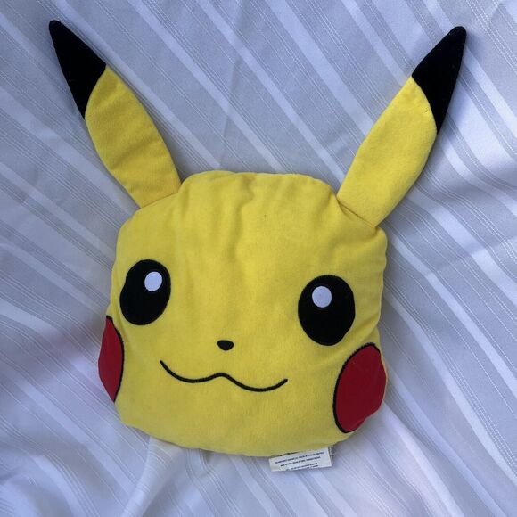 POKÉMON Pikachu Soft Plush Decorative Cute Throw Pillow Decor, 13” - Picture 2 of 7